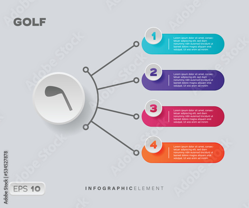 Golf Infographic Element
