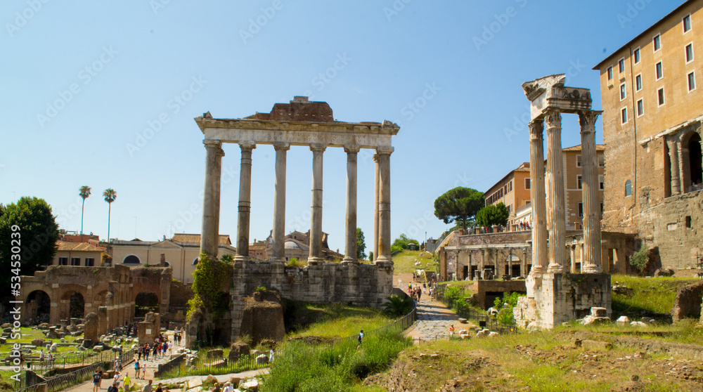 Ruins of the Roman Forum, Rome, Italy.