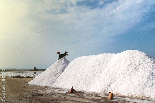 Salina in Sicily - salt farm