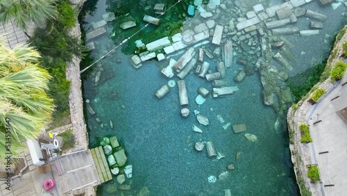 Pamukkale - Turkey. Cleopatra's Ancient Pool.