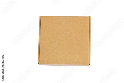 Cardboard box isolated on white background	