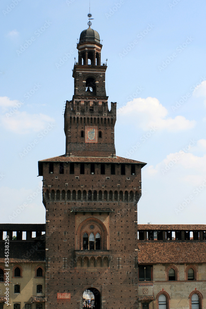 Fototapeta premium Sforzesco castle in milano (italy) 