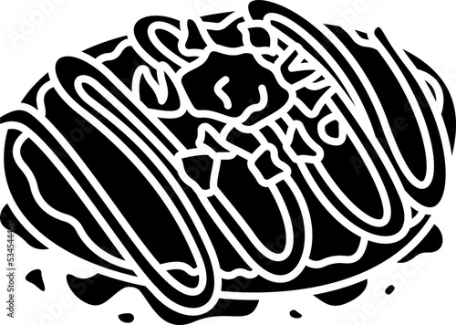 Fototapeta okonomiyaki icon