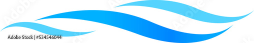 water wave graphic simple, ocean wave symbol, aqua icon