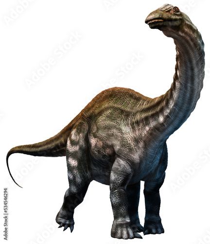 Apatosaurus from the Jurassic era 3D illustration  © warpaintcobra