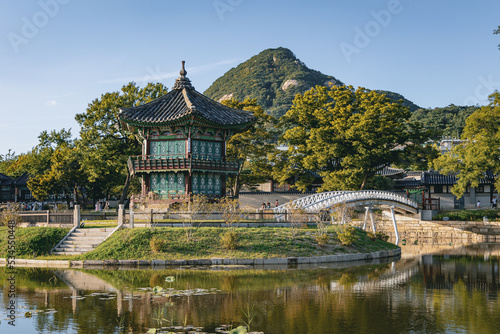 Photography Hyangwonjeong Pavilion of Gyeongbokgung Palace