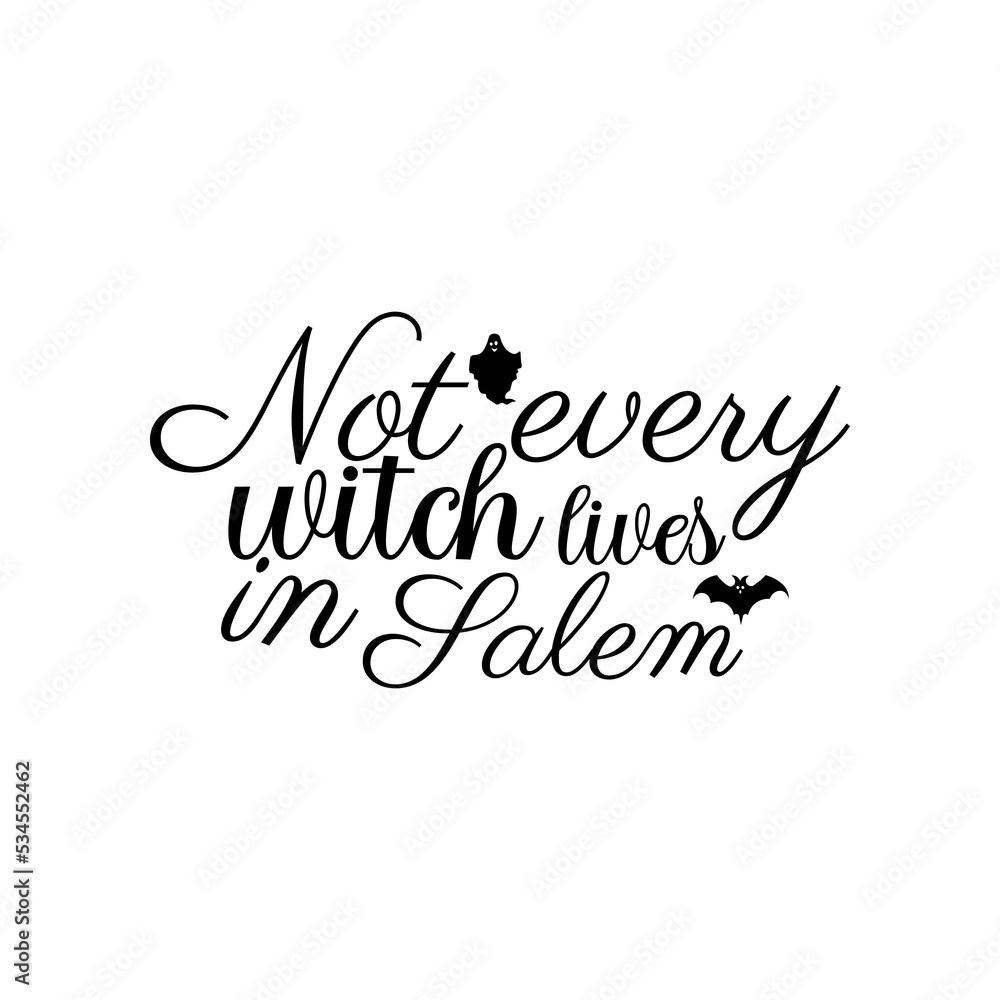 Not every witch lives in Salem t-shirt design