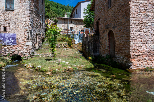 Fototapeta Naklejka Na Ścianę i Meble -  Rasiglia. Small village of the springs. Umbria