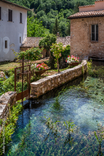 Rasiglia. Small village of the springs. Umbria
