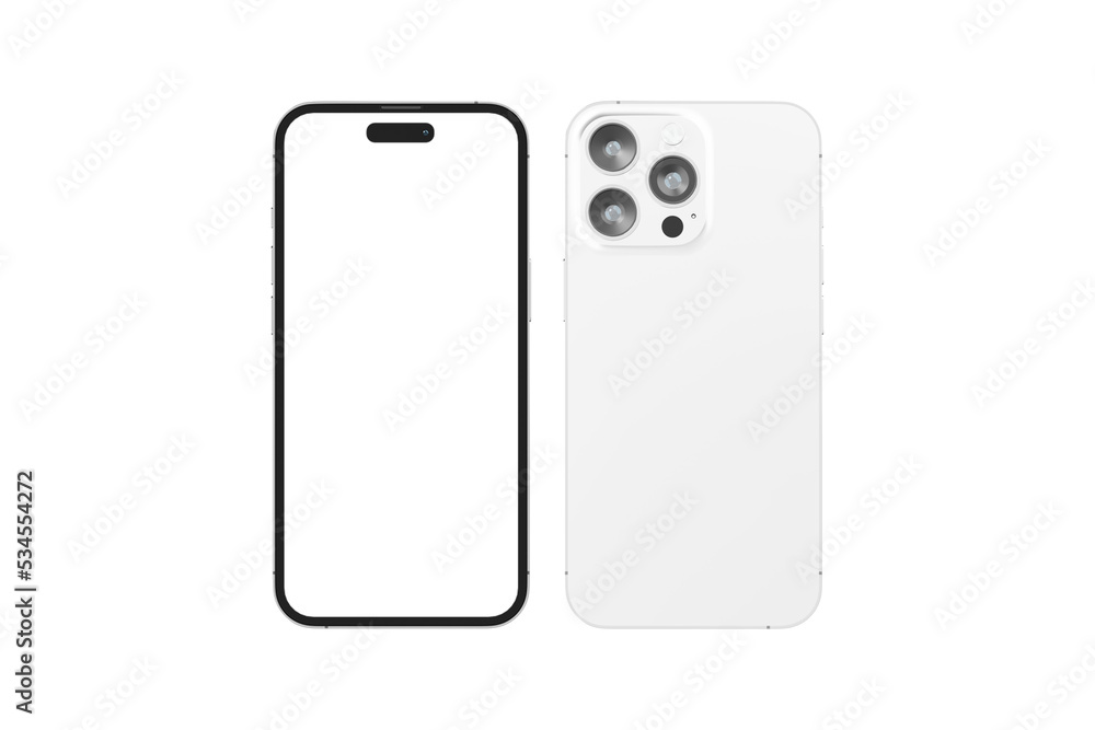 Realistic blank phone illustration. UI UX app presentation. 3D Render. Realistic blank phone illustration. UI UX app presentation. 3D Render.