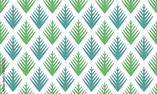 Seamless vector Christmas background with Christmas tree. Scandinavian pastel color fun kids backdrop for postcard, poster, greeting card, wrapping, wallpaper. Merry Christmas! Winter backdrop.