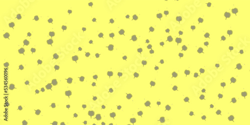 Gold glitter on yellow background. Holiday abstract