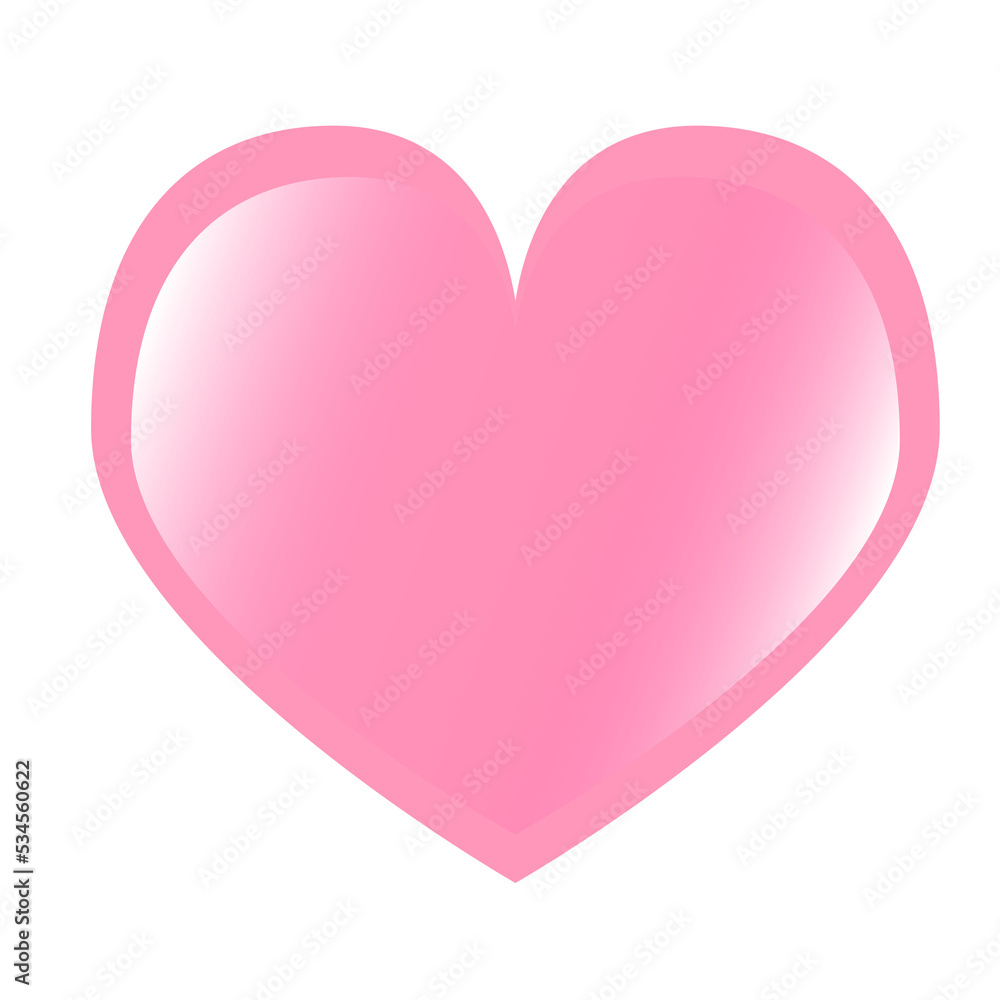 Heart icon. PNG with transparent background.