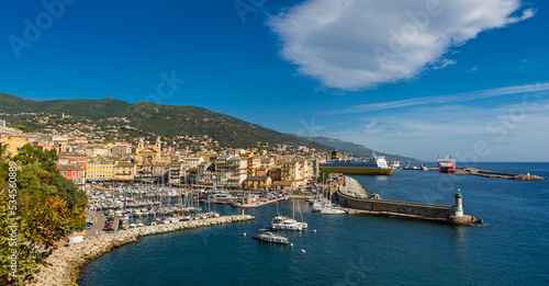 Fototapeta Naklejka Na Ścianę i Meble -  Old town and port of Bastia on Corsica, France