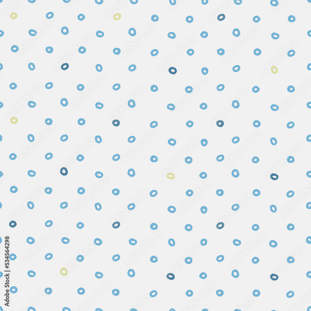 Seamless geometric pattern with hand drawn uneven beige rings on white background for surface design, craft, apparel and other design projects Seamless geometric pattern with hand drawn uneven beige rings on white background for surface design, craft, apparel and other design projects