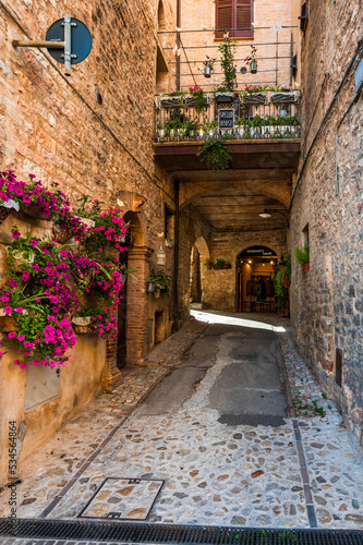 Fototapeta Naklejka Na Ścianę i Meble -  Magic of Spello, an ancient medival village in Umbria