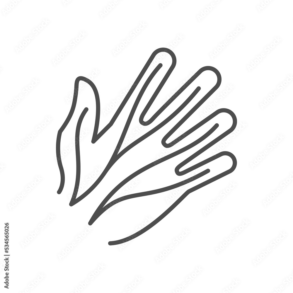 Human nerves line outline icon Human nerves line outline icon