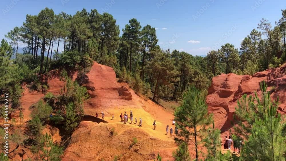 The Ochre Path le Sentier des Ocres through the Red Cliffs of ...