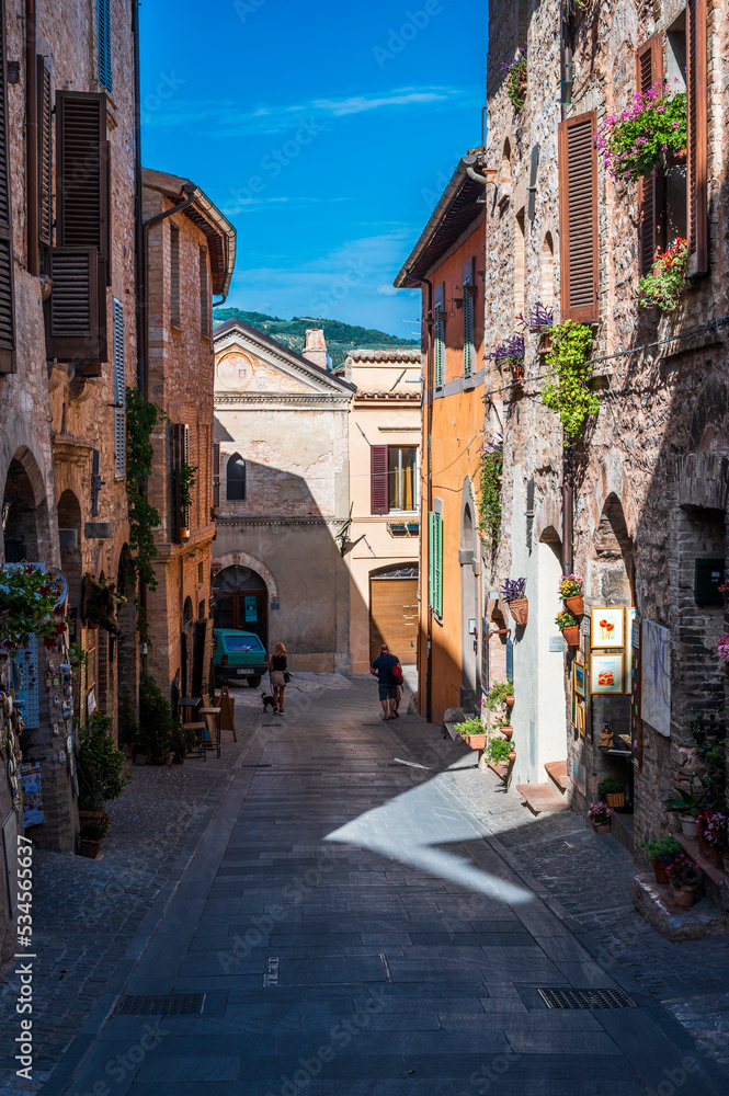 Magic of Spello, an ancient medival village in Umbria