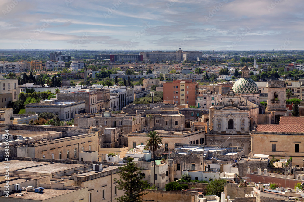 Lecce dall'alto del campanile di piazza Duomo