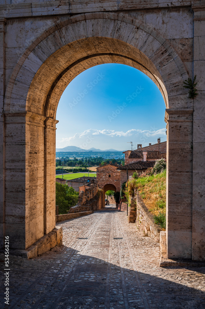 Magic of Spello, an ancient medival village in Umbria