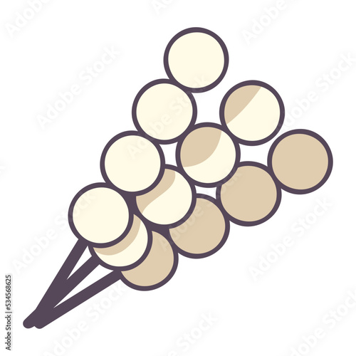 Grilled meatballs icon