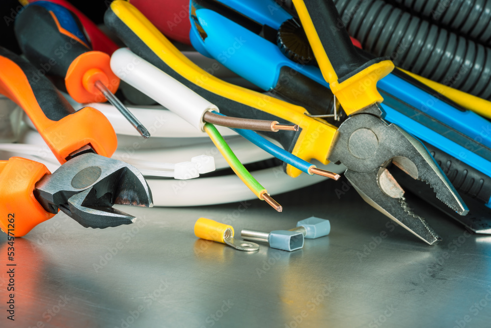 Electrical installation components tools and cables