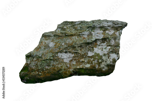 Rock isolated transparency background.