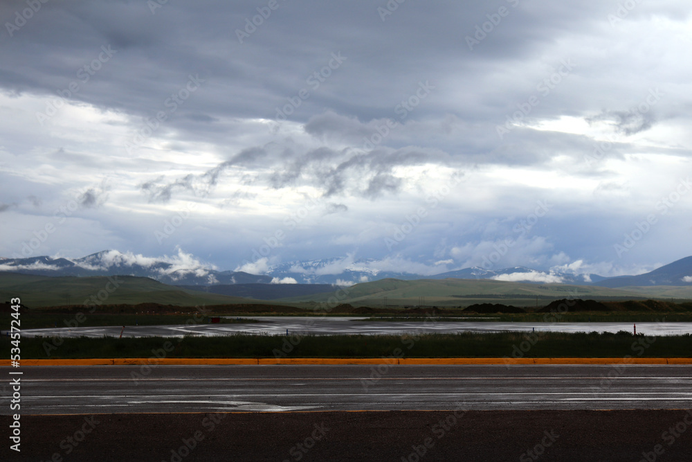 Clouded Mountain Range