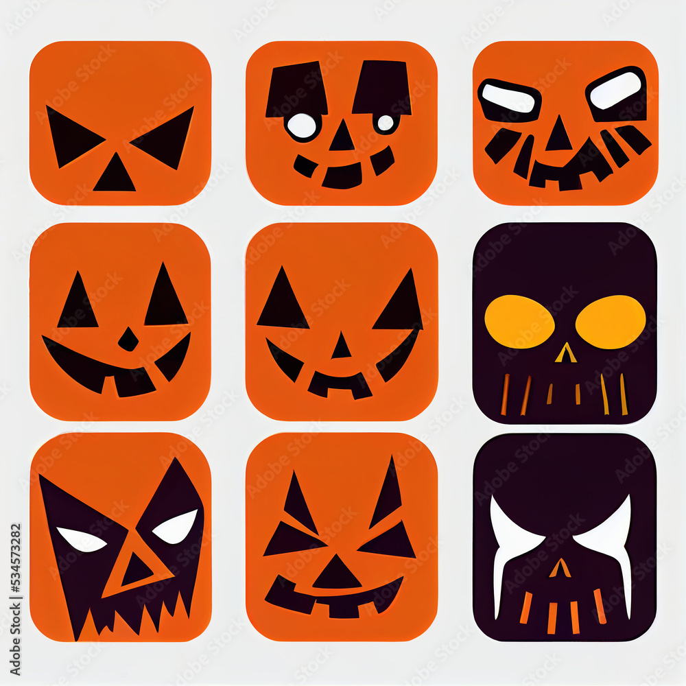 Bright collection of Halloween sticker sketch set. Big set of hand drawn doodle. Collection halloween and magic elements. Pumpkins, ghost, skull, black cat, pot, hat. Bright collection of Halloween sticker sketch set. Big set of hand drawn doodle. Collection halloween and magic elements. Pumpkins, ghost, skull, black cat, pot, hat.