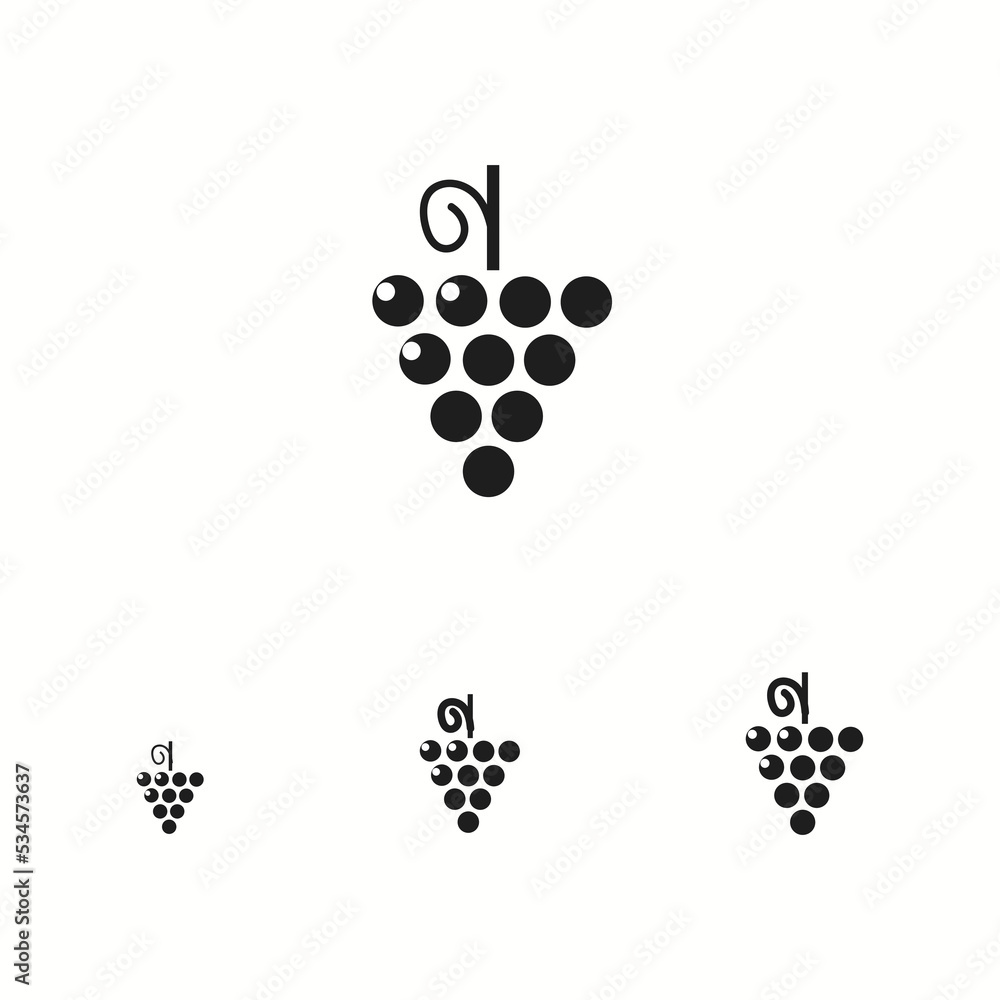 Grapes line and glyph icon, fruit and plant, wine sign,Vector Grapes line and glyph icon, fruit and plant, wine sign,Vector