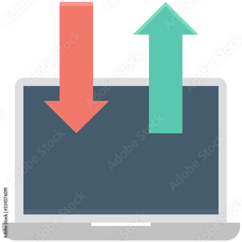 Laptop Colored Vector Icon