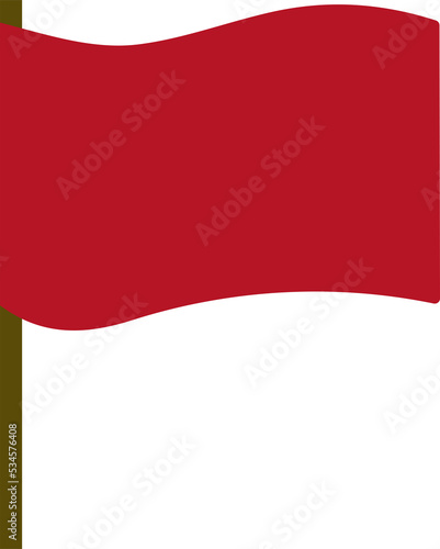 png red flag icon isolated.