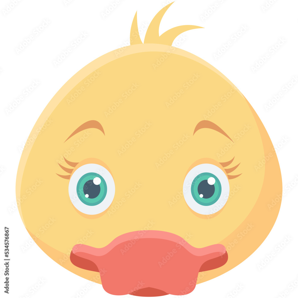 Obraz premium Duck Colored Vector Icon