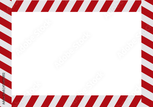 Warning tapes set for construction and crime