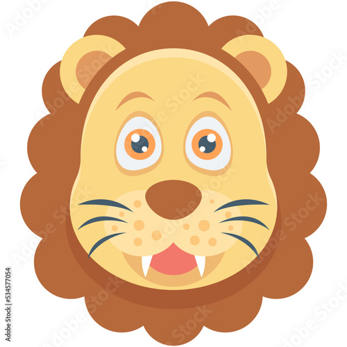 Baboon Colored Vector Icon