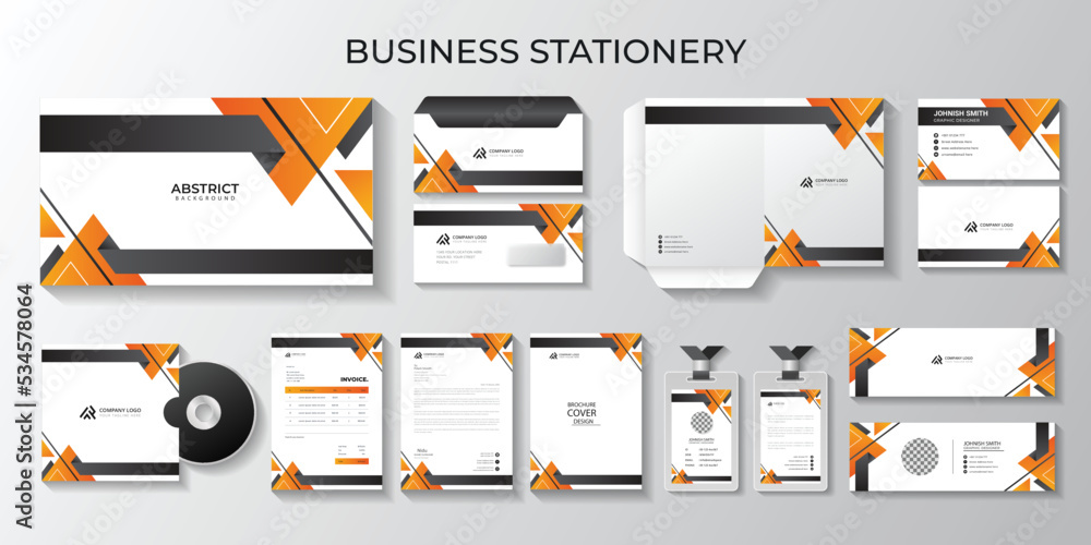 Corporate identity set branding template and professional business full ...
