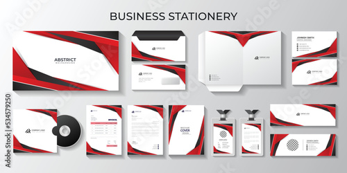 professional business full stationery and letterhead, identity, branding, id card, envelopes, 