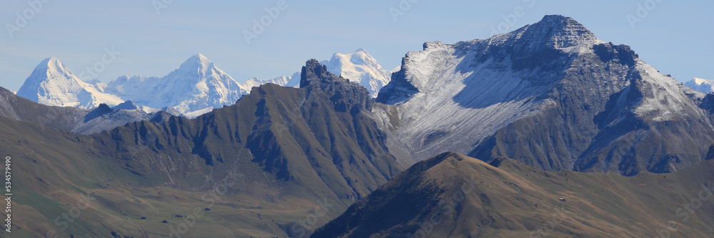 Albristhore and other mountains seen from Rinderberg, Zweisimmen.