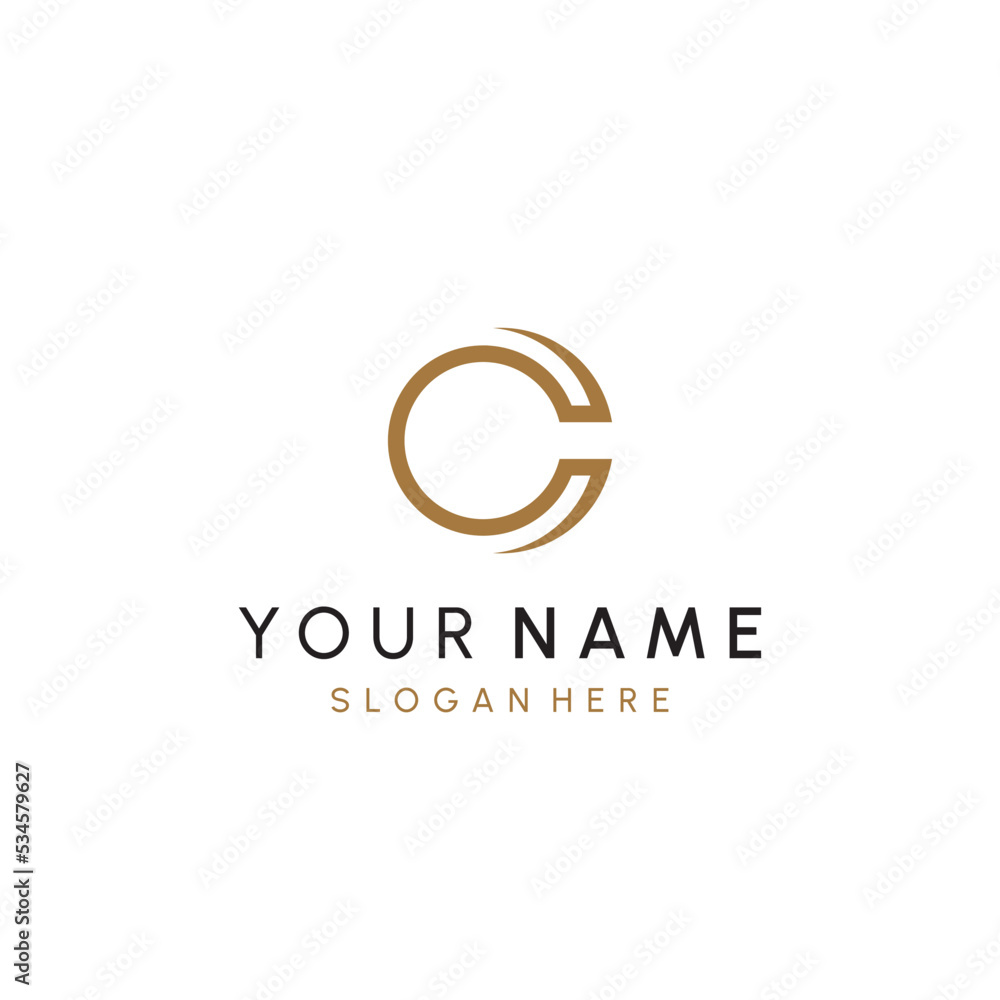 C or CC Letter Initial Logo Design, Vector Template C or CC Letter Initial Logo Design, Vector Template