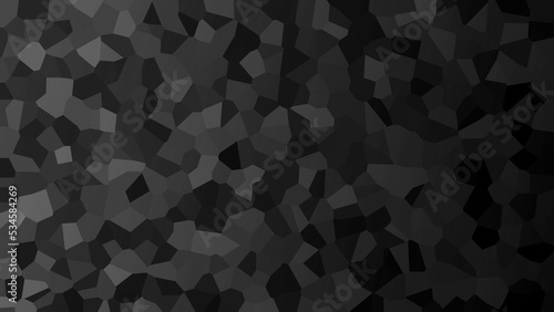 black and white gradient color of geometric rumpled crystal in low polygon style. gradient illustration graphic pattern background. graphic polygonal design for your business.