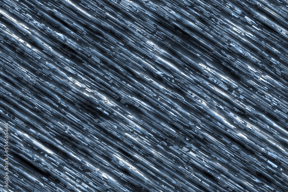 Fototapeta premium cute blue dark rough aluminum lines digital graphics texture background illustration