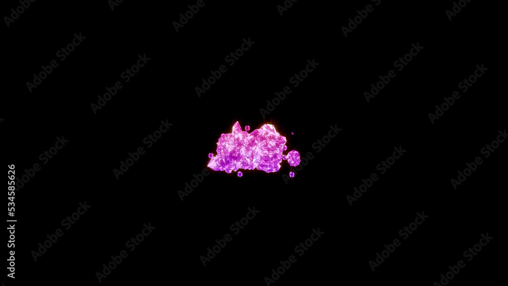fancy luxury brilliants font, red and pink minus (dash), isolated - object 3D illustration fancy luxury brilliants font, red and pink minus (dash), isolated - object 3D illustration
