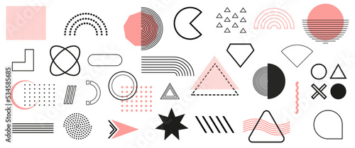 Geometric shapes, vector elements