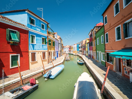 Burano village with colorful house architecture with pure summer feeling  © Wolfgang Hauke