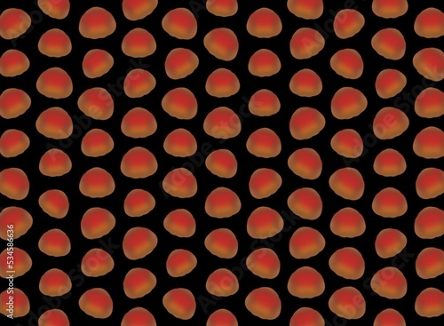 Abstract pattern with repeated orange red dot shape photo