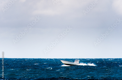 Motor boat at sea © Andrii Gorb