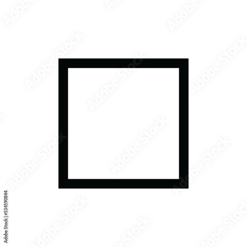 rectangle vector icon isolated on transparent background