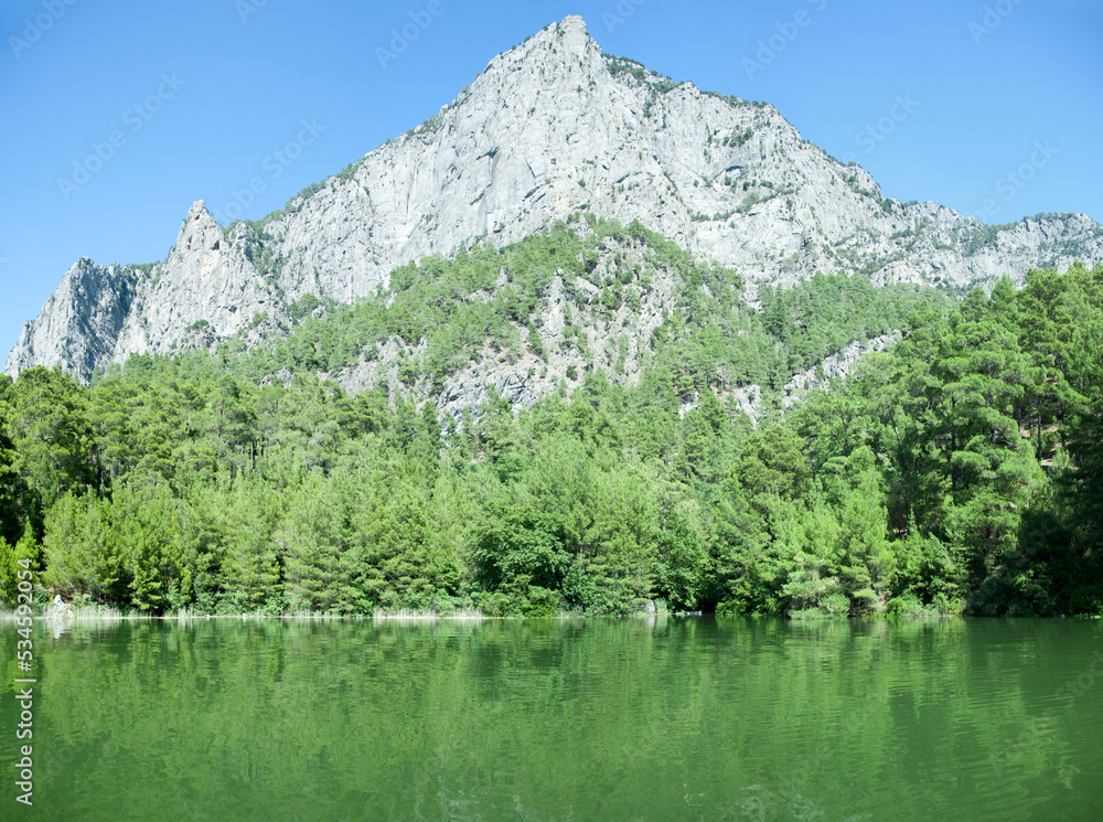 Karacaoren Lake With A Mountain