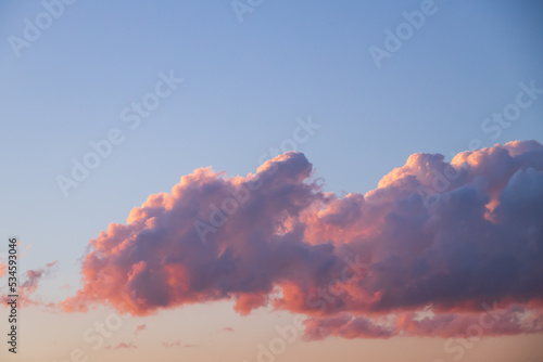 Colorful sunset and cloudscape